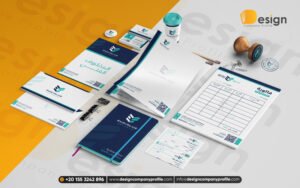 هوية بصرية لشركة خدمات توريد وتركيب وصيانة