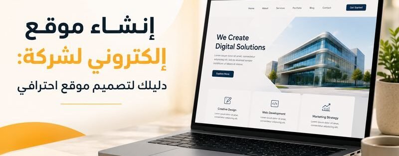 إنشاء موقع إلكتروني لشركة