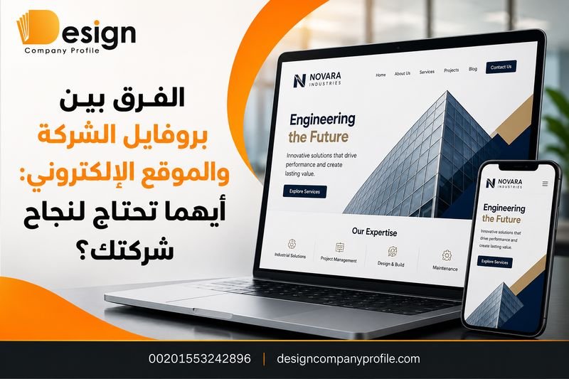 الفرق بين بروفايل الشركة والموقع الإلكتروني: أيهما تحتاج لنجاح شركتك؟ الفرق بين بروفايل الشركة والموقع الإلكتروني