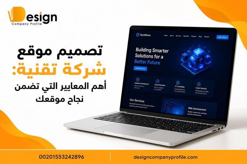 تصميم موقع شركة تقنية: أهم المعايير التي تضمن نجاح موقعك تصميم موقع شركة تقنية