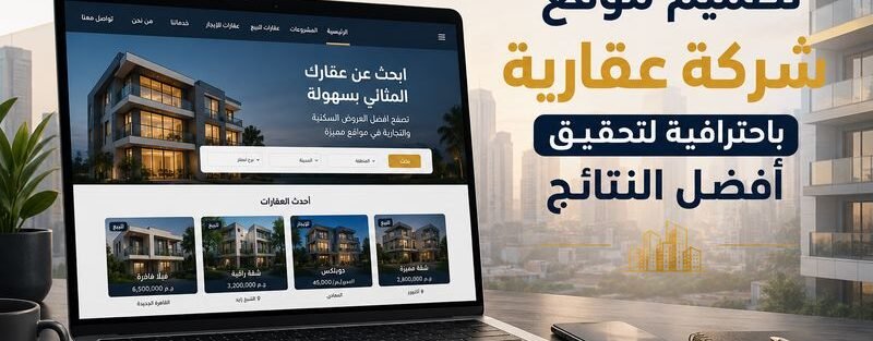 تصميم موقع شركة عقارية