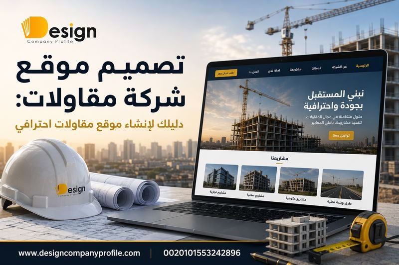 تصميم موقع شركة مقاولات: دليلك لإنشاء موقع مقاولات احترافي تصميم موقع شركة مقاولات
