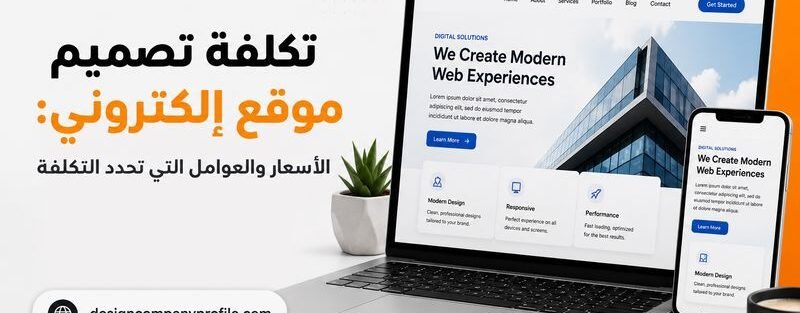تكلفة تصميم موقع إلكتروني