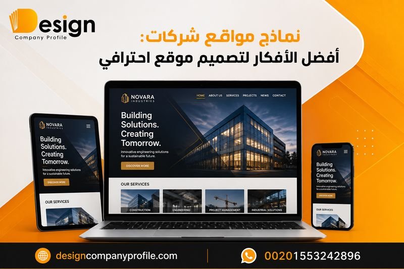 نماذج مواقع شركات: أفضل الأفكار لتصميم موقع احترافي نماذج مواقع شركات